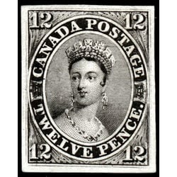 canada stamp 3p queen victoria plate proof on card 12d 1851