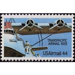 us stamp air mail c c115 transpacific airmail 44 1985