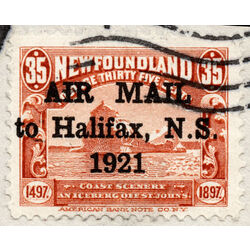 newfoundland stamp c3 iceberg 35 1921 U F VF 014