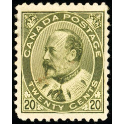 canada stamp 94 edward vii 20 1904 M VF 022