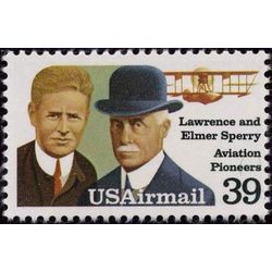 us stamp air mail c c114 lawrence and elmer sperry 39 1985