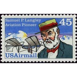 us stamp air mail c c118 samuel p langley 45 1988