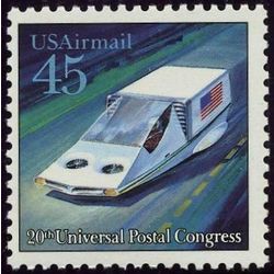 us stamp air mail c c123 air suspended hover car 45 1989