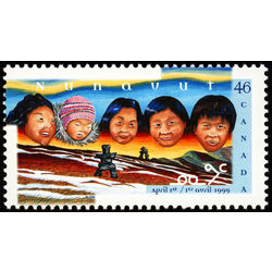 canada stamp 1784 inuit faces and landscape 46 1999