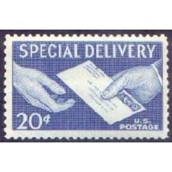 us stamp e special delivery e20 hand to hand 20 1954