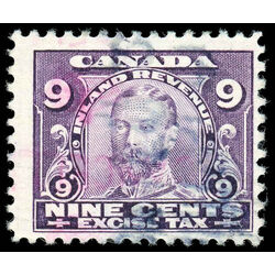 canada revenue stamp fx5 george v excise tax 9 1915