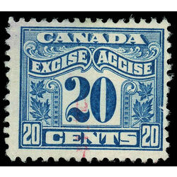 canada revenue stamp fx43 two leaf excise tax 20 1915