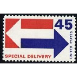 us stamp e special delivery e22 arrows 45 1969