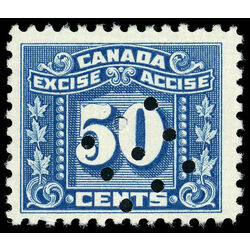 canada revenue stamp fx80 three leaf excise tax 50 1934