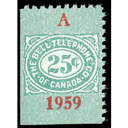 canada revenue stamp tbt152 telephone telegraph franks 25 1900