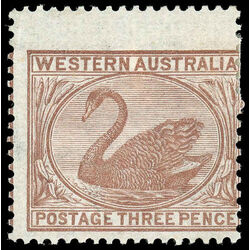 western australia stamp 40 swan 1872