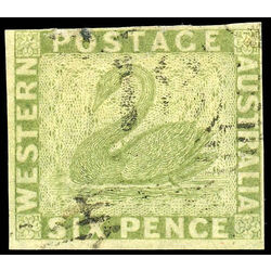 western australia stamp 16 swan 1860