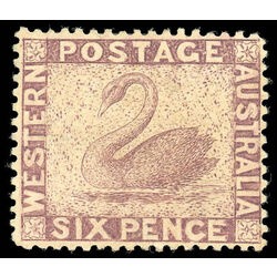 western australia stamp 23 swan 1861