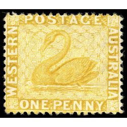 western australia stamp 36 swan 1872