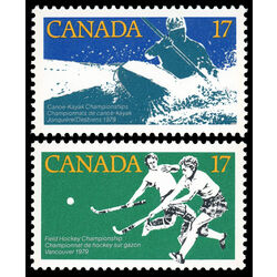 canada stamp 833 834 sport championships
