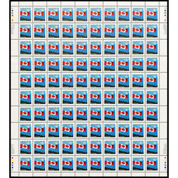 canada stamp 1169 flag over mountains 40 1990 M PANE