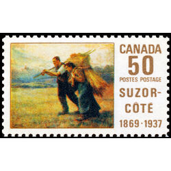 canada stamp 492 return from the harvest field 50 1969