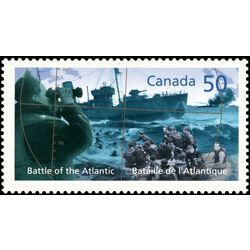 canada stamp 2107 corvette in submarine scope 50 2005