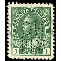 canada stamp o official oa104 king george v 1 1912