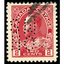 canada stamp o official oa106 king george v 2 1912