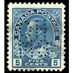 canada stamp o official oa111 king george v 5 1912