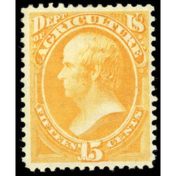 us stamp o officials o7 agriculture 15 1873