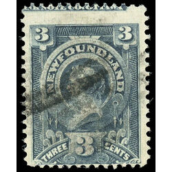 newfoundland stamp 60 queen victoria 3 1890 U F 009 IMPRINT