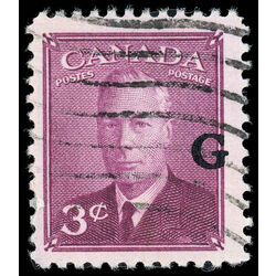 canada stamp o official o18 king george vi postes postage 3 1950 U F 001