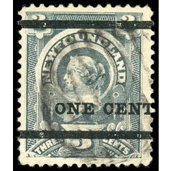 newfoundland stamp 75 queen victoria 1897 U VF 017