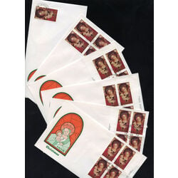 complete collection of 18 first day covers of the 1978 christmas paintings