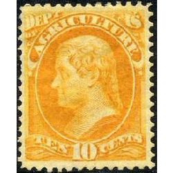 us stamp o officials o5 agriculture 10 1873