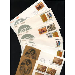 collection of 37 canada fdc indians of canada theme