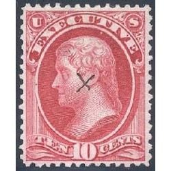 us stamp officials o o14 executive 10 1873