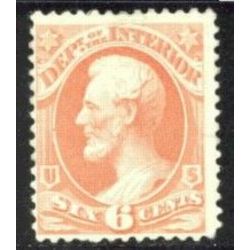 us stamp o officials o18 interior 6 1873