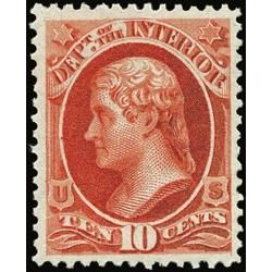 us stamp o officials o19 interior 10 1873