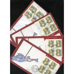 collection of 8 first day covers of the 1999 christmas
