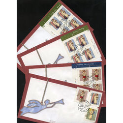collection of 8 first day covers of the 1999 christmas