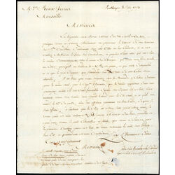 france 1773 stampless letter