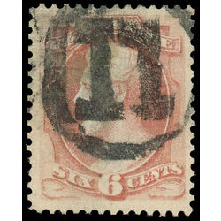 us stamp postage issues 148 lincoln 6 1870 U VF 002
