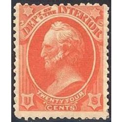 us stamp officials o o22 interior 24 1873