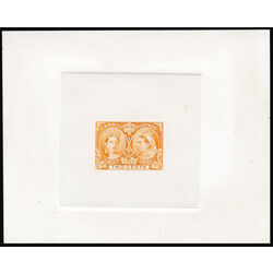 canada stamp 52 tcldp jubilee trial color large die proof in the adopted color of the one cent 2 1897