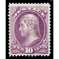 us stamp officials o o29 justice 10 1873