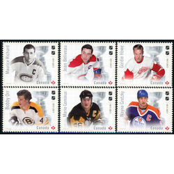 canada stamp 3026a e canadian hockey legends the ultimate six 2017