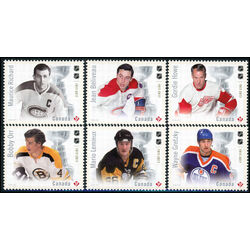 canada stamp 3026a f canadian hockey legends the ultimate six 2017