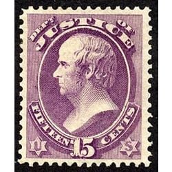 us stamp officials o o31 justice 15 1873
