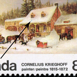 canada stamp 610piv the blacksmith s shop 8 1972