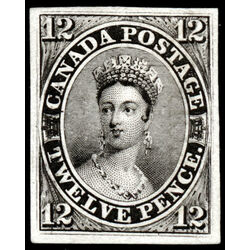 canada stamp 3pi queen victoria 12d 1851 M VF 008