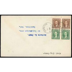 canada stamp 231 king george vi 1 1937 FDC 005
