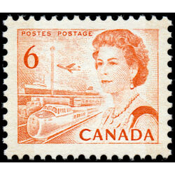 canada stamp 459bpii queen elizabeth ii transportation 6 1969