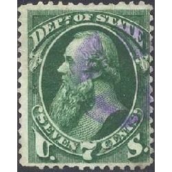 us stamp officials o o61 state 7 1873